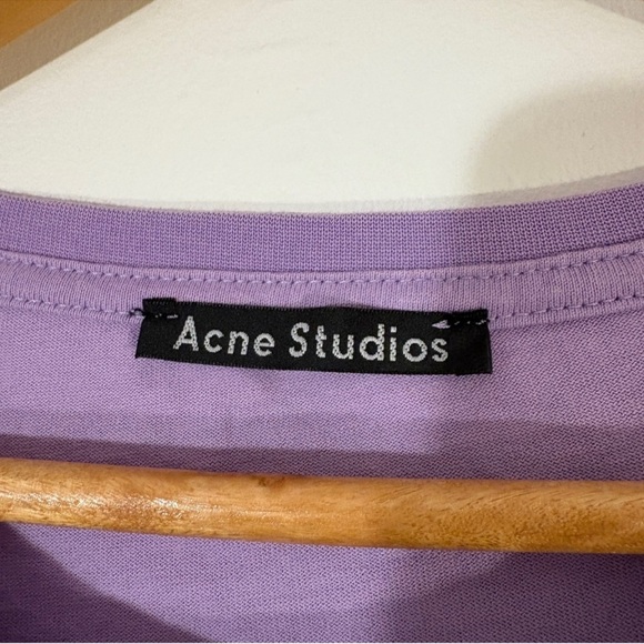 Acne Lavender Short Sleeve Tee - Picture 2 of 6